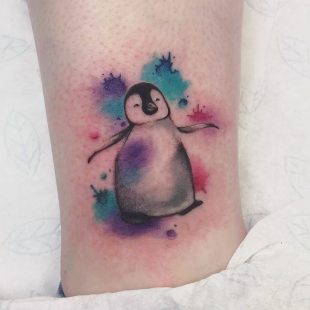 Sophie watercolour penguin